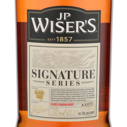 J.P. Wiser's Canadian Whisky Signature Series 86 - 750ML - Front Label