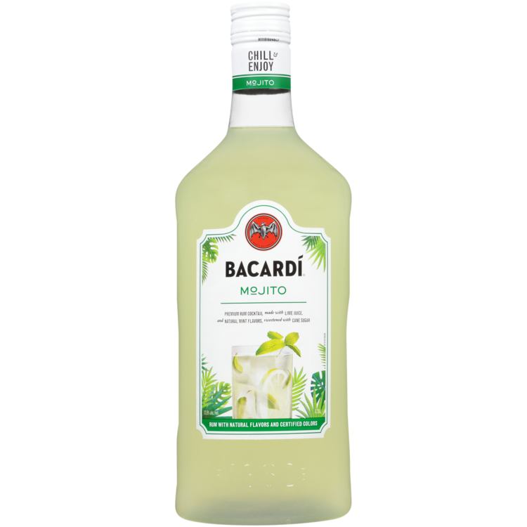 Bacardi Mojito Classic Cocktails 25 - 1.75L - Front