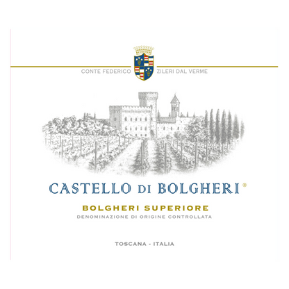 Castello Di Bolgheri Bolgheri Superiore Rosso 2021 Wood Box - 750ML - Front Label