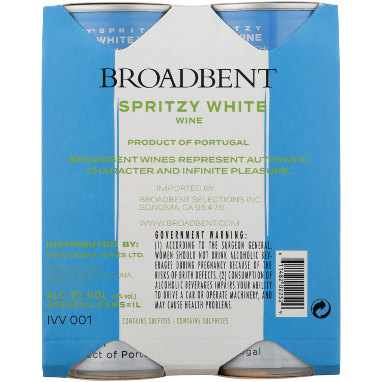 Broadbent Spritzy White Wine Portugal - 250ML