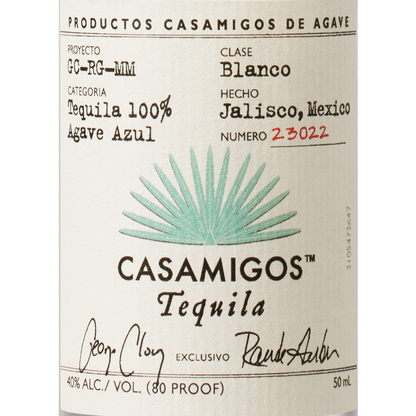 Casamigos Tequila Blanco 80 - 50ML - Front Label