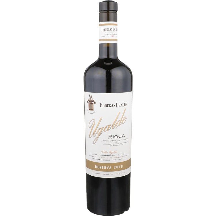 Bodegas Ugalde Rioja Reserva 2016 Wood Box - 750ML - Front