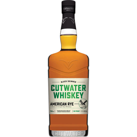 Cutwater Rye Whiskey Black Skimmer American Rye 90 - 750ML - Front