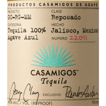 Casamigos Tequila Reposado 80 - 750ML - Front Label