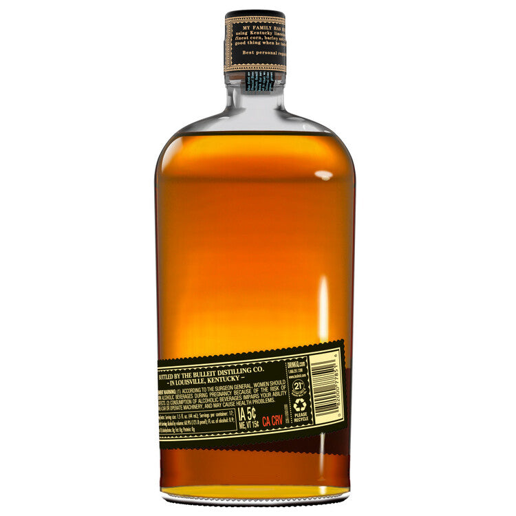 Bulleit Straight Bourbon Barrel Strength No. 8 Frontier Whiskey Uncut - 750ML - Back