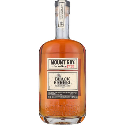 Mount Gay Gold Rum Black Barrel Double Cask Blend 86 - 750ML