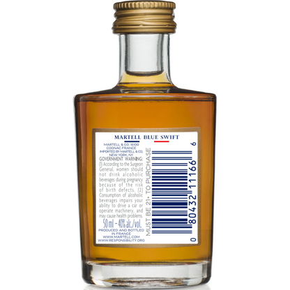 Martell Cognac Vsop Finished In Bourbon Casks Blue Swift 80 - 50ML - Back