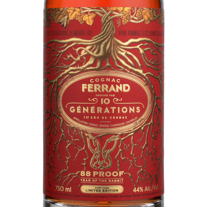 Ferrand Cognac Cognac 10 Generations Year Of The Rabbit Port Cask 88 - 750ML