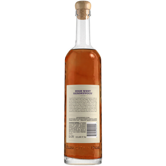 High West Rye Whiskey Rendezvous Rye 92 - 750ML - Back