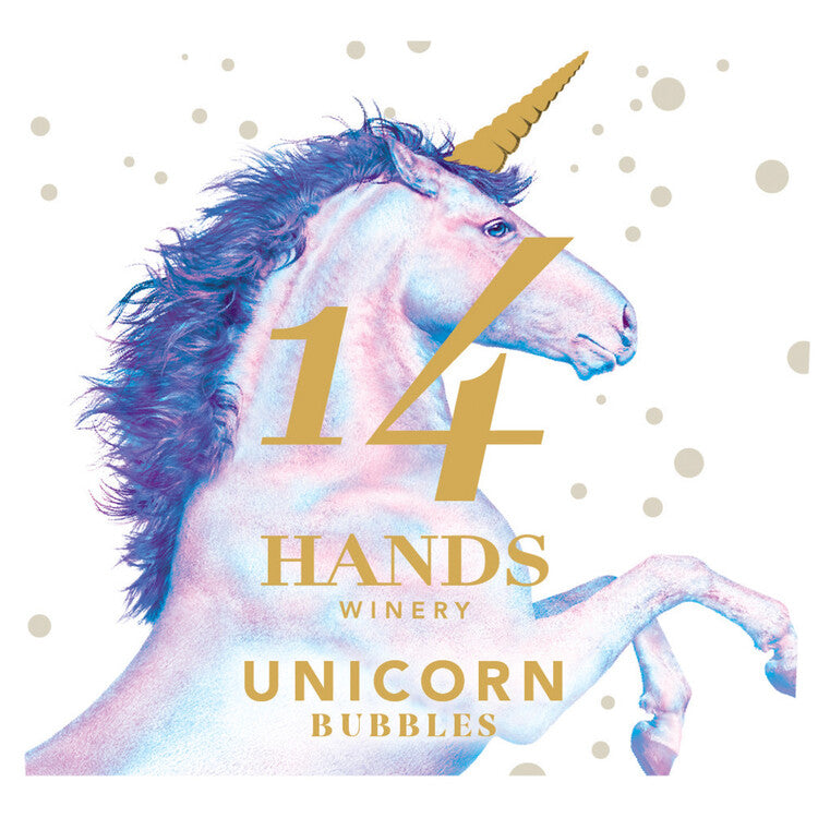 14 Hands White Wine Unicorn Bubbles Columbia Valley - 750ML - Front Label