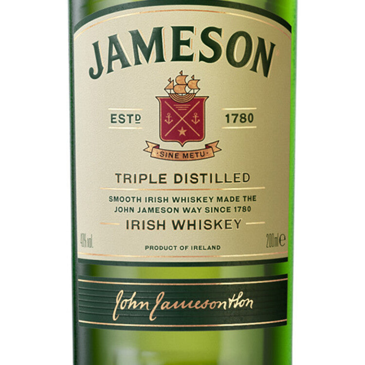 Jameson Blended Irish Whiskey 80 - 200ML - Front Label