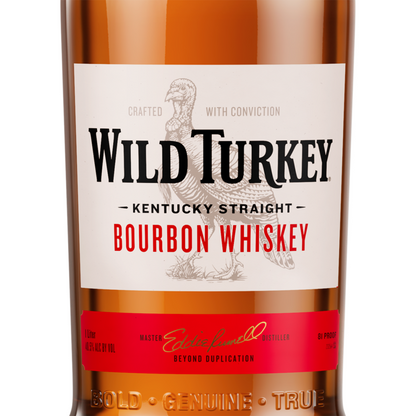 Wild Turkey Straight Bourbon 81 - 1.0L - Front Label