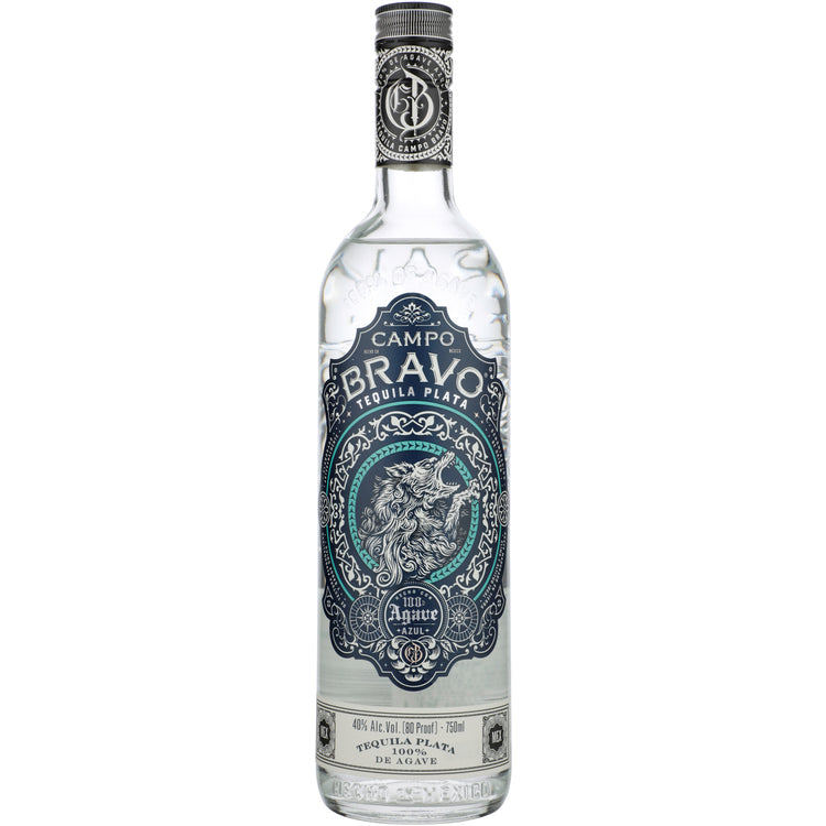 Campo Bravo Tequila Plata 80 - 750ML - Front