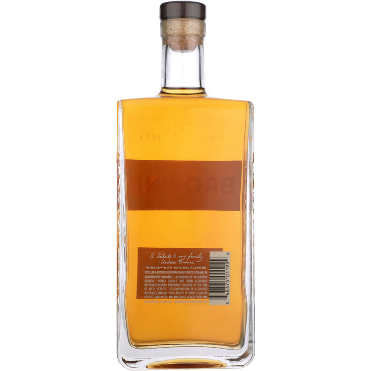 Browne Family Spirits Vanilla Bean Flavored Whiskey 70 - 750ML - Back