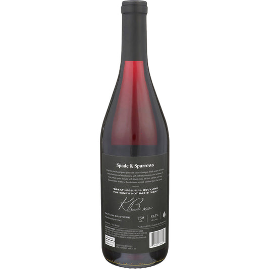 Spade & Sparrows Pinot Noir California - 750ML - Back
