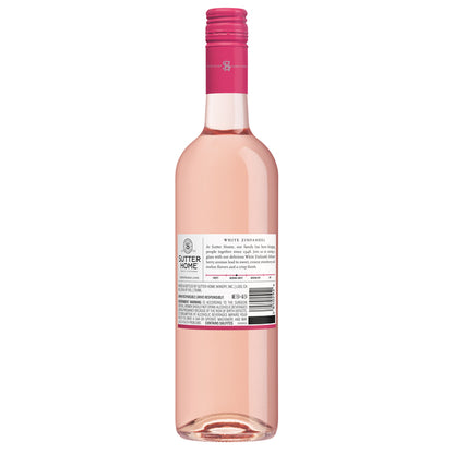 Sutter Home White Zinfandel California - 750ML - Back