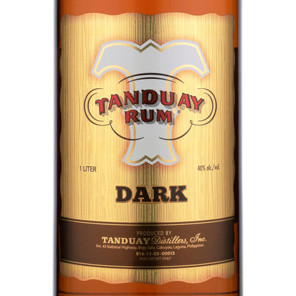 Tanduay Dark Rum 80 - 1.0L
