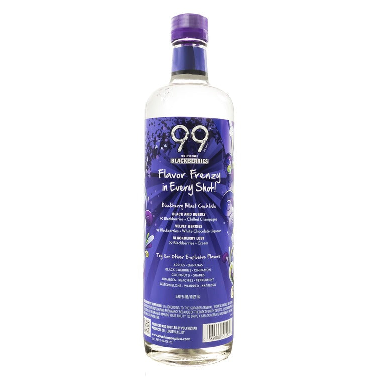99 Brand Blackberry Schnapps 99 - 750ML - Back