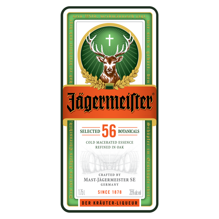 Jagermeister Herbal Liqueur 70 - 1.75L - Front Label