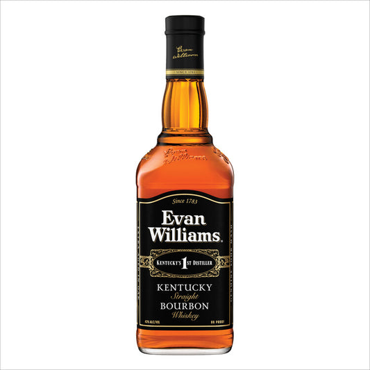 Evan Williams Straight Bourbon Black Label 86 - 750ML - Front