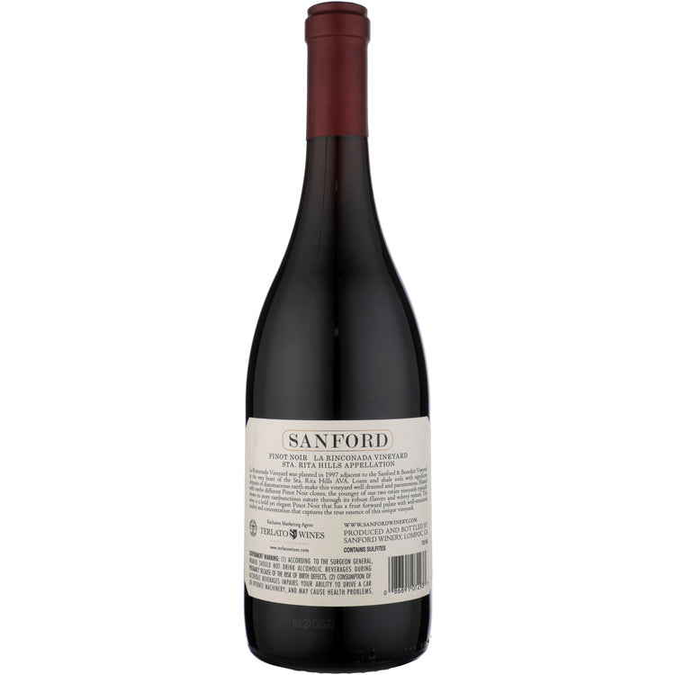 Sanford Pinot Noir La Rinconada Vineyard Santa Rita Hills 2018 - 750ML