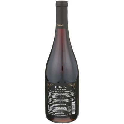Herzog Pinot Noir Lineage Clarksburg - 750ML - Back