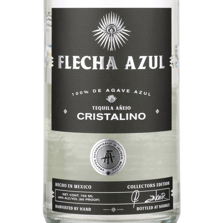 Flecha Azul Tequila Anejo Cristalino Aged 18 Months 80 - 750ML