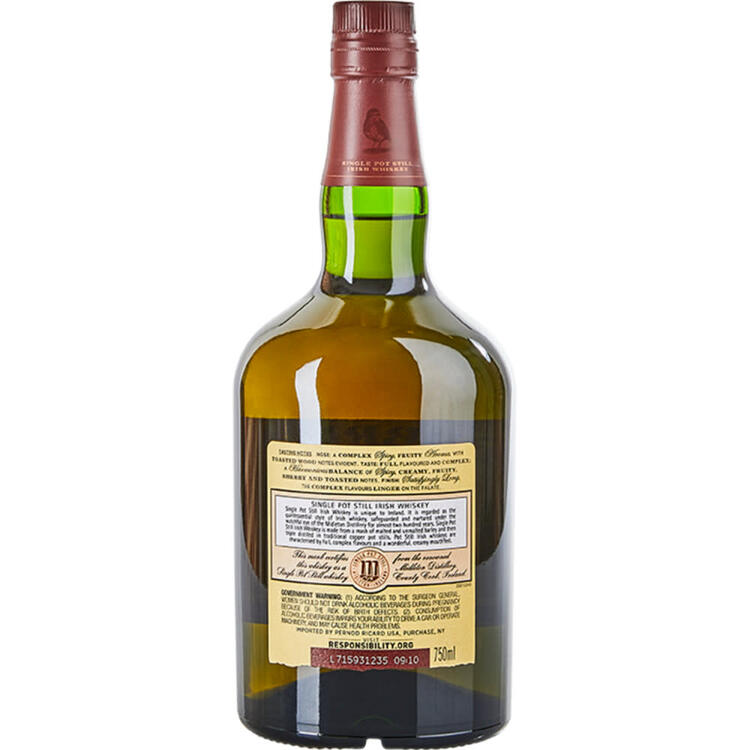 Redbreast Single Pot Still Irish Whiskey 12 Yr 80 - 750ML - Back