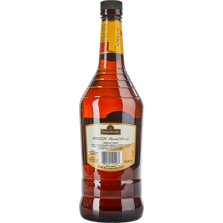 Hiram Walker Apricot Flavored Brandy 60 - 1.0L - Back