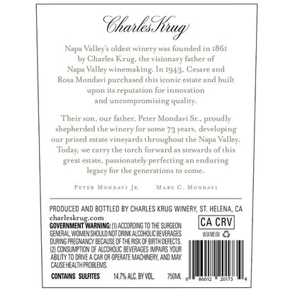 Charles Krug Merlot Napa Valley 2022 - 750ML