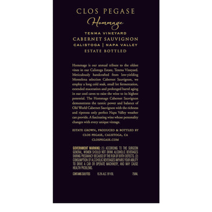 Clos Pegase Cabernet Sauvignon Hommage Tenma Vineyard Calistoga 2019 - 750ML