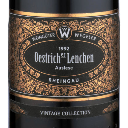Weinguter Wegeler Riesling Auslese Oestricher Lenchen 1992 - 500ML - Front Label