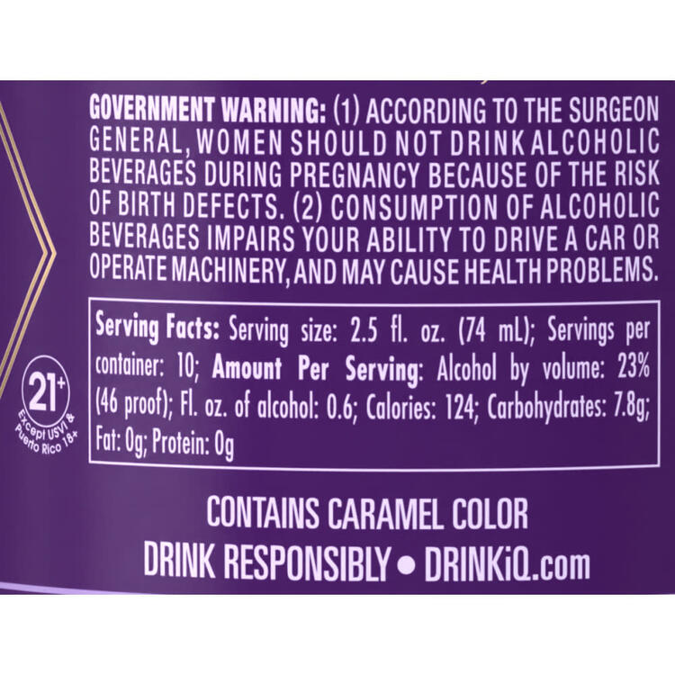 Crown Royal Whiskey Sour Black Cherry 46 - 750ML - Back Label