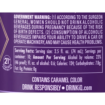 Crown Royal Whiskey Sour Black Cherry 46 - 750ML - Back Label