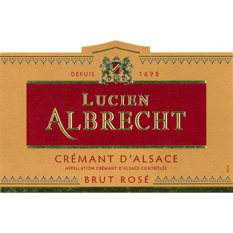 Lucien Albrecht Cremant D'Alsace Brut Rose - 375ML - Front Label