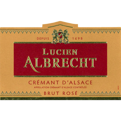 Lucien Albrecht Cremant D'Alsace Brut Rose - 375ML - Front Label