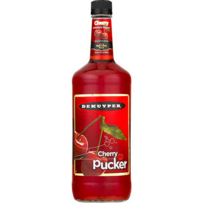 Dekuyper Sweet & Sour Cherry Schnapps Pucker 30 - 1.0L - Front
