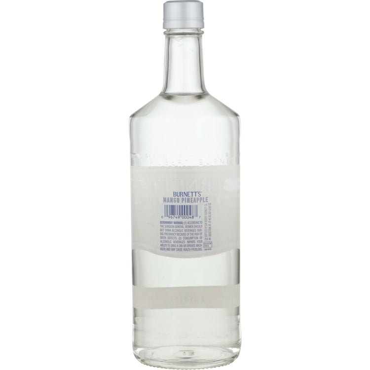 Burnett's Mango Pineapple Flavored Vodka 60 - 750ML - Back