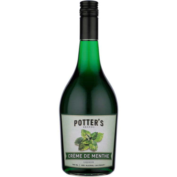 Potter's Creme De Menthe Green 30 - 750ML - Front
