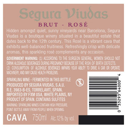 Segura Viudas Cava Brut Rose - 750ML