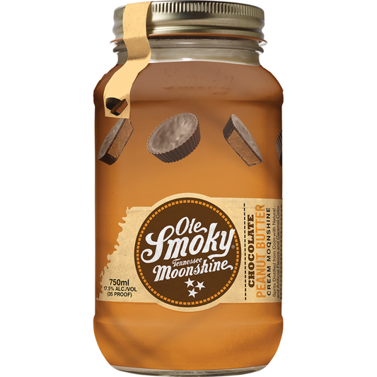 Ole Smoky Chocolate Peanut Butter Cream Moonshine 35 - 750ML - Front