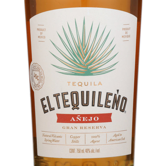 El Tequileno Tequila Anejo Gran Reserva 80 - 750ML - Front Label