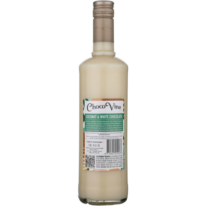 Chocovine Coconut & White Chocolate Holland - 750ML - Back