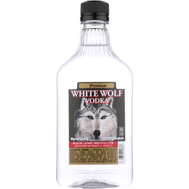White Wolf Vodka 80 - 375ML - Front