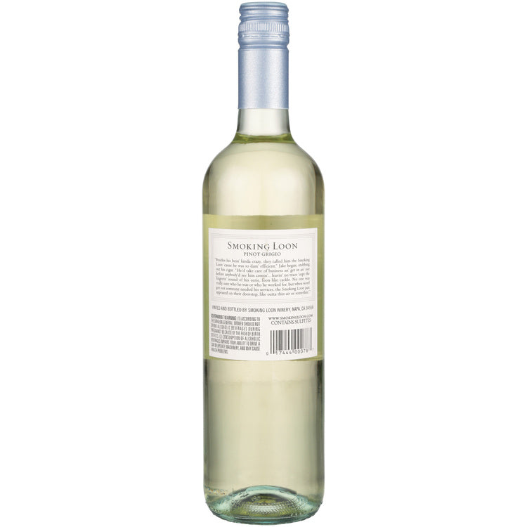 Smoking Loon Pinot Grigio California - 750ML - Back
