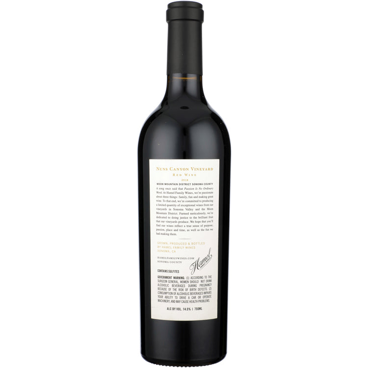 Hamel Family Wines Cabernet Sauvignon 2018 - 750ML