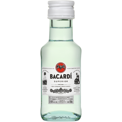Bacardi Light Rum Superior 80 - 100ML - Front