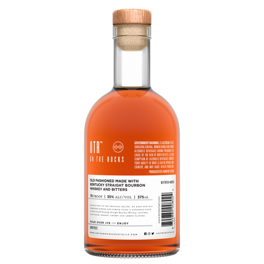 Otr-On The Rocks The Old Fashioned Cocktail Crafted With Knob Creek Bo - 375ML - Back