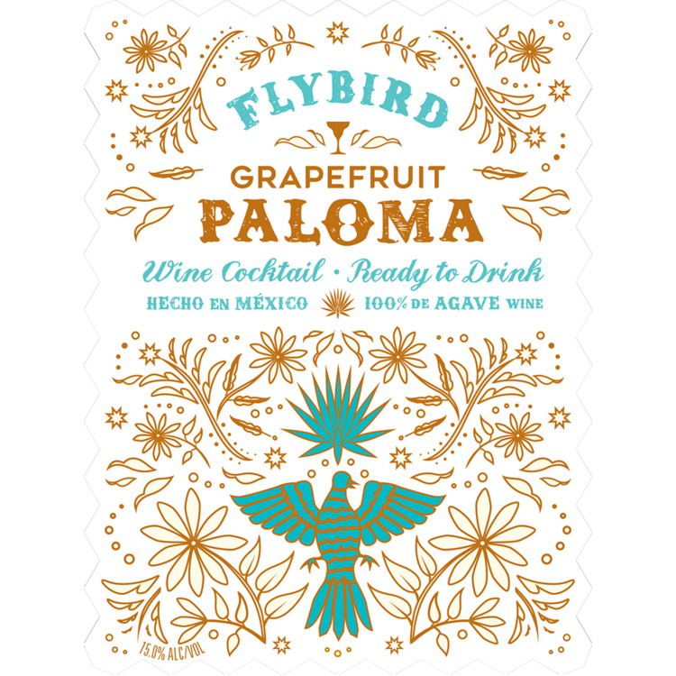 Flybird Grapefruit Paloma Wine Cocktail - 750ML - Front Label