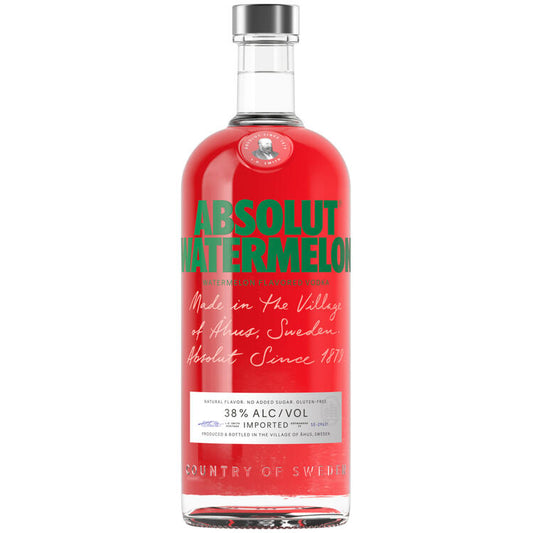 Absolut Watermelon Flavored Vodka 76 - 1.0L - Front